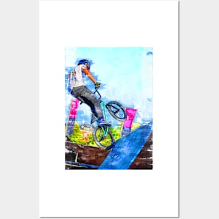 Rad BMX Shot Silhouette. For BMX lovers. Posters and Art